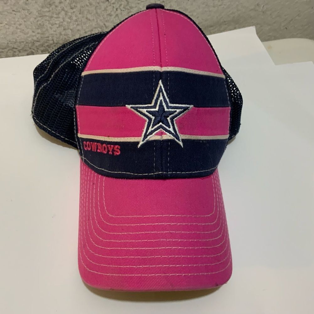 Reebok Dallas Cowboys Ladies Pink-Navy Blue Breast Cancer Awareness Mesh